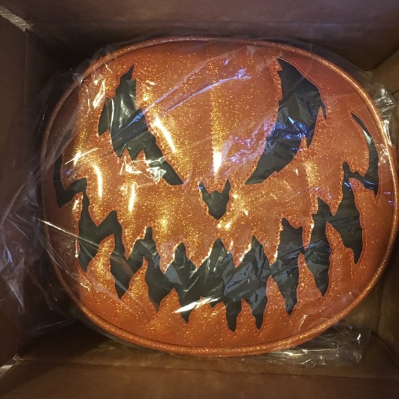SOLD Love Pain And Stitches Double Sided Pumpkin - Picture 4 of 4